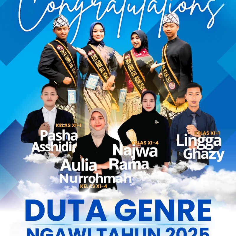 4 siswa SMANSI sukses menjadi Finalis Duta Genre Kab. Ngawi tahun 2025